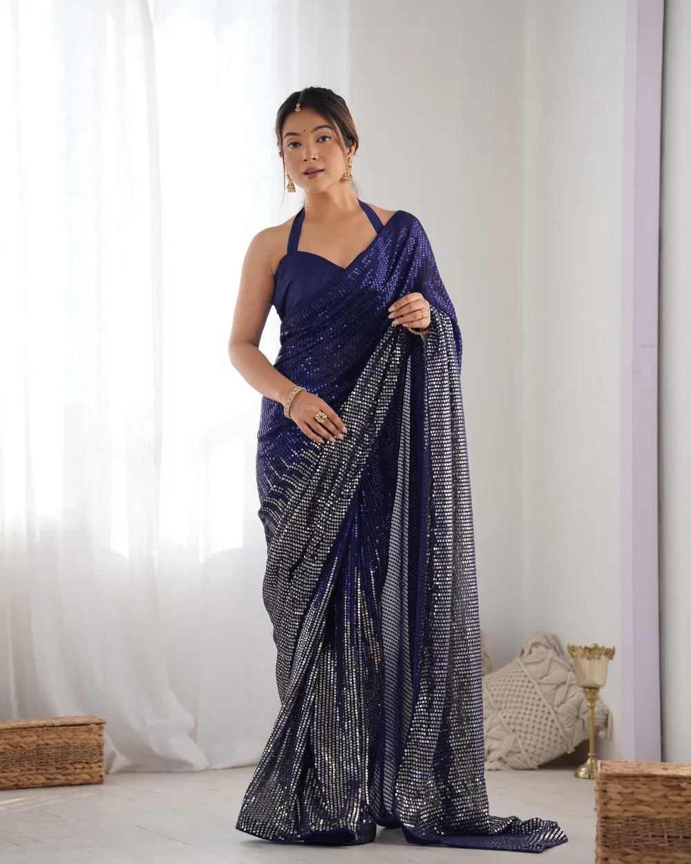 2059 63 Sequence by Jf Worked Georgette Saree Collection